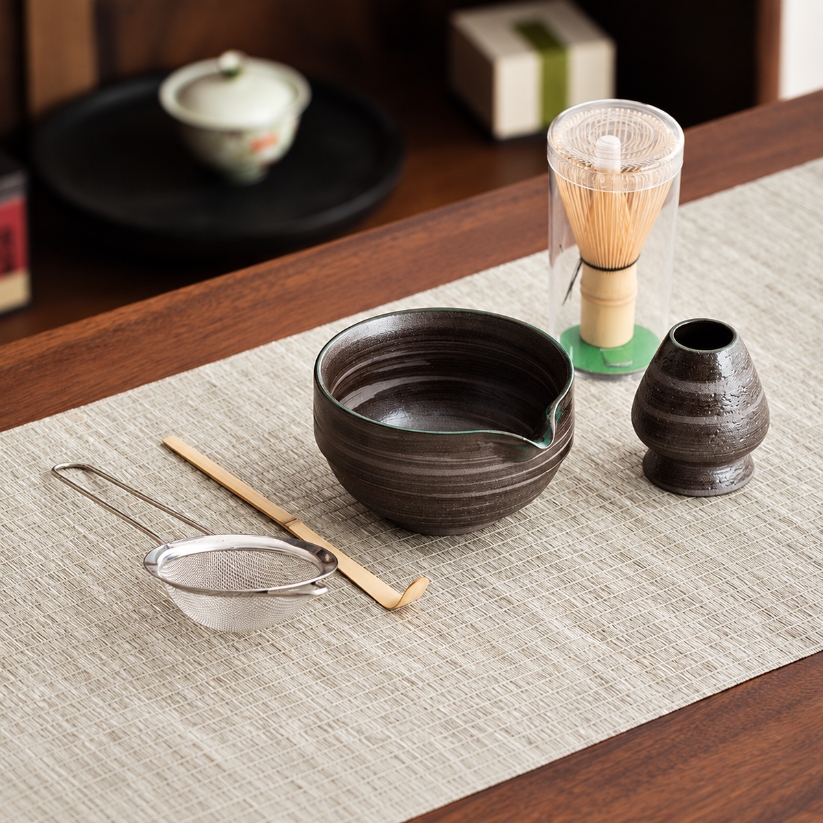 Dark Brown Rings — Five-Piece Set