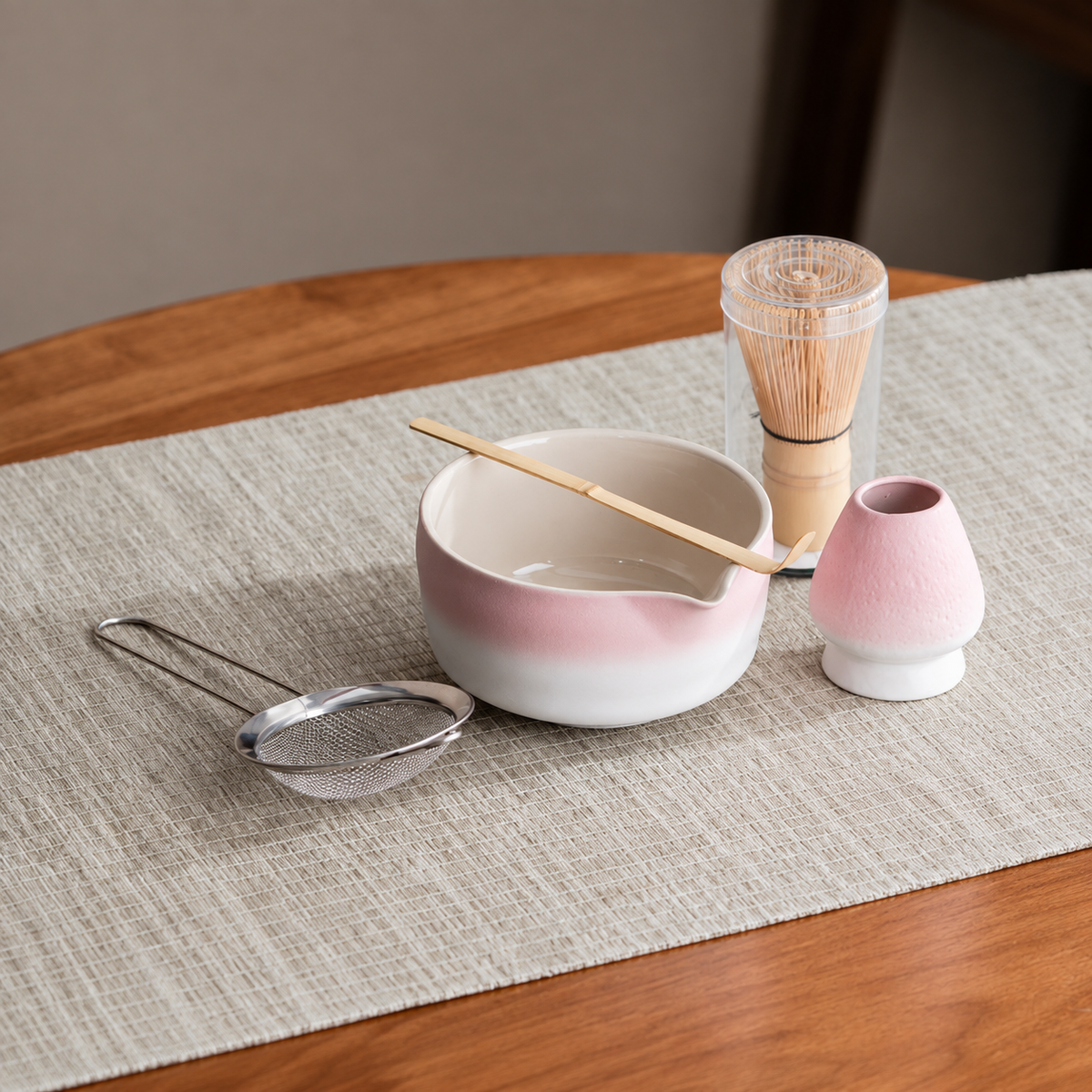 Pink & White — Five-Piece Set