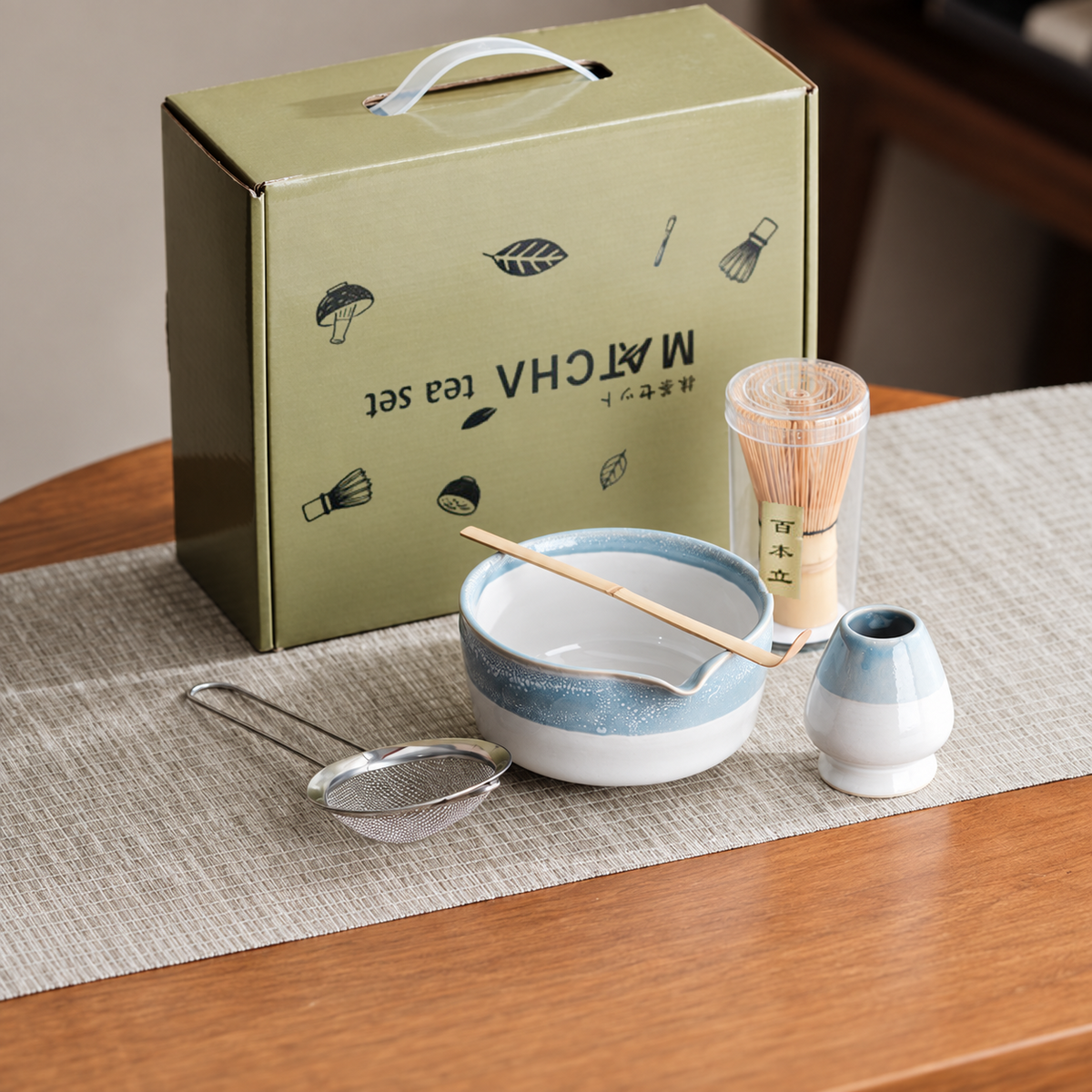 Blue & White — Five-Piece Set / Supplier Box Option