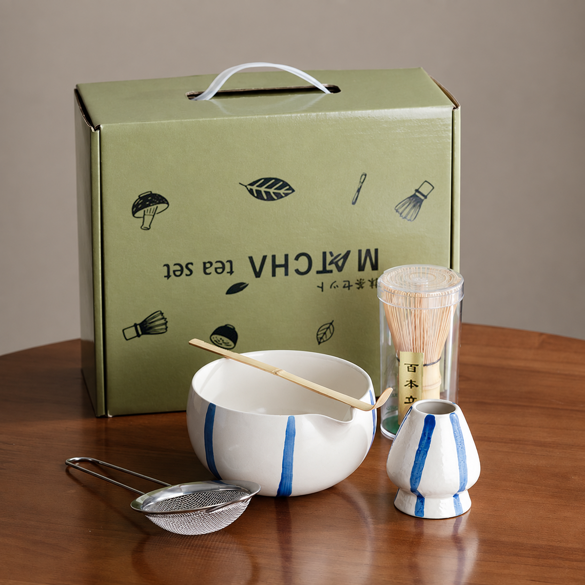 Striped — Five-Piece Set / Supplier Box Option