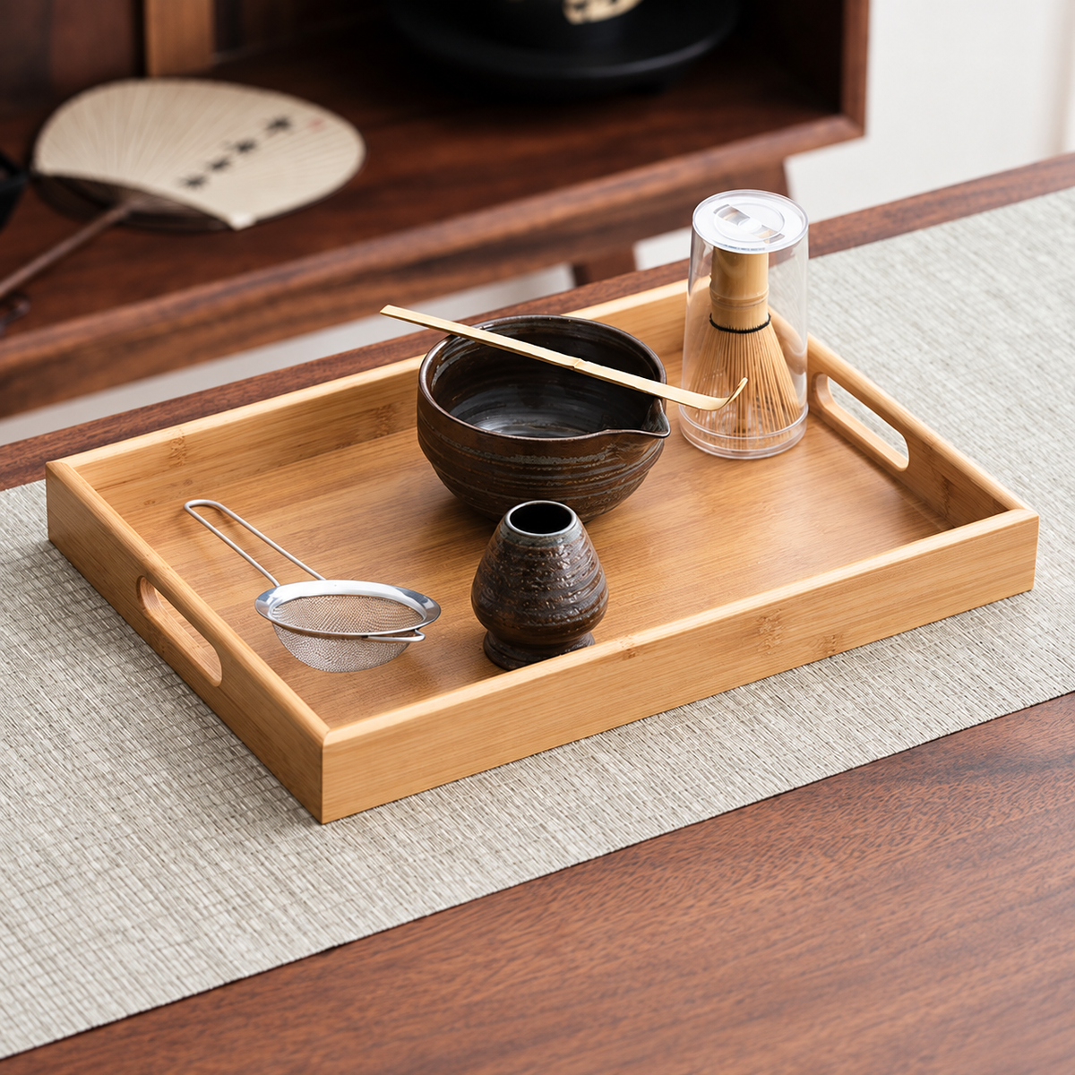 Bronze — Six-Piece Set with Bamboo Tray