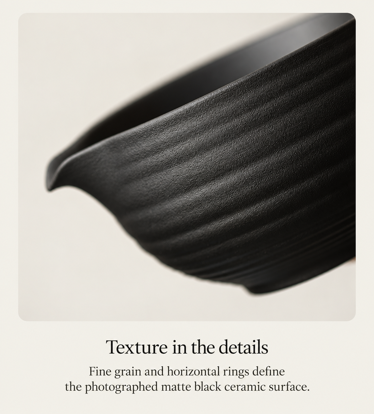 Texture in the details
