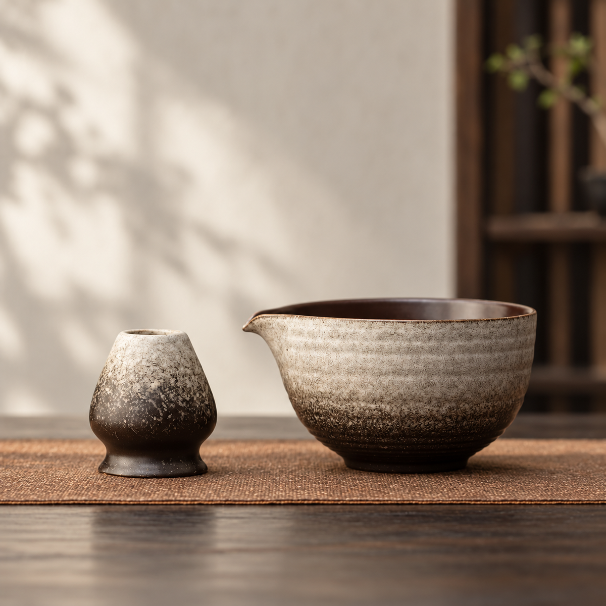 Bowl & holder / Kiln White