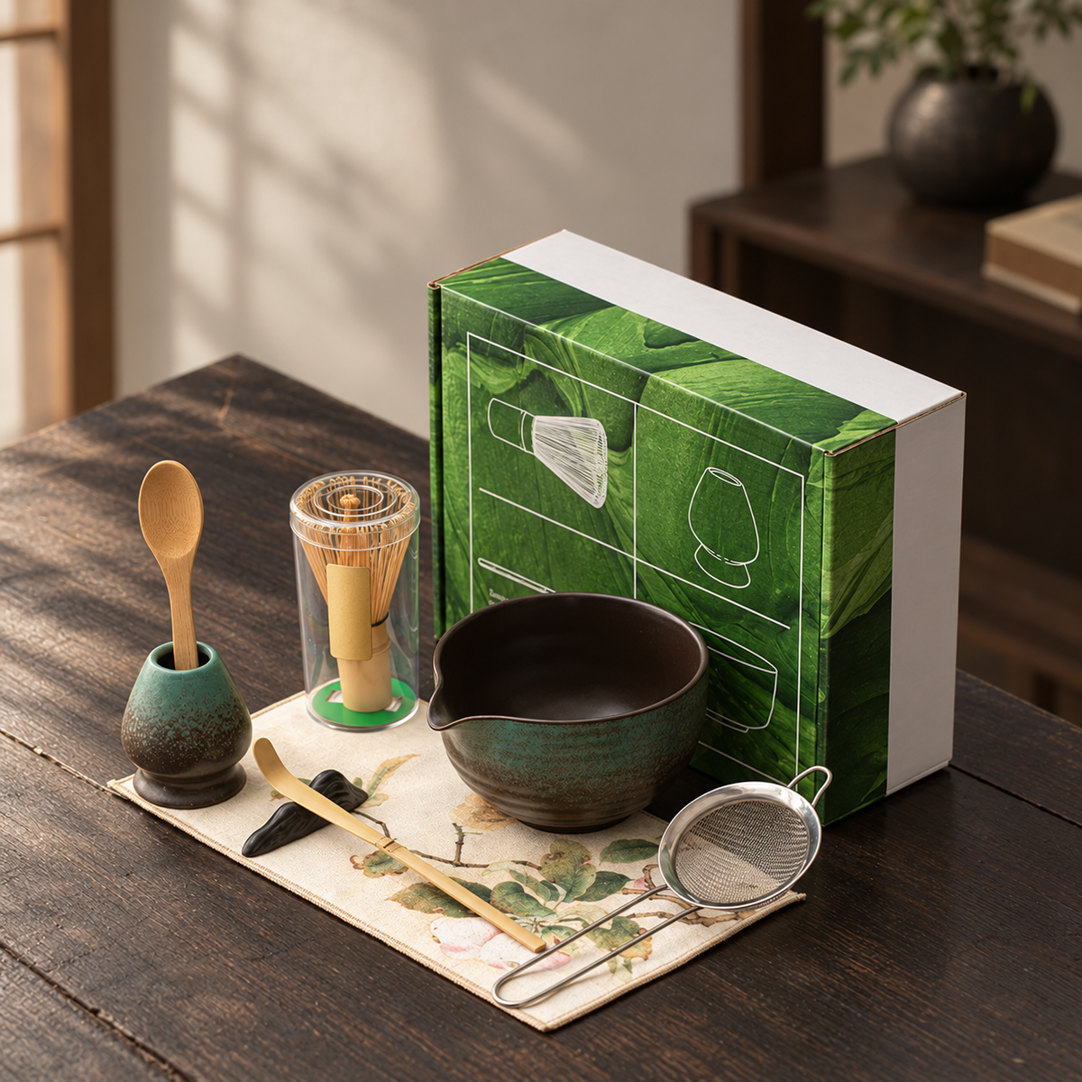 8-piece set / Kiln Green