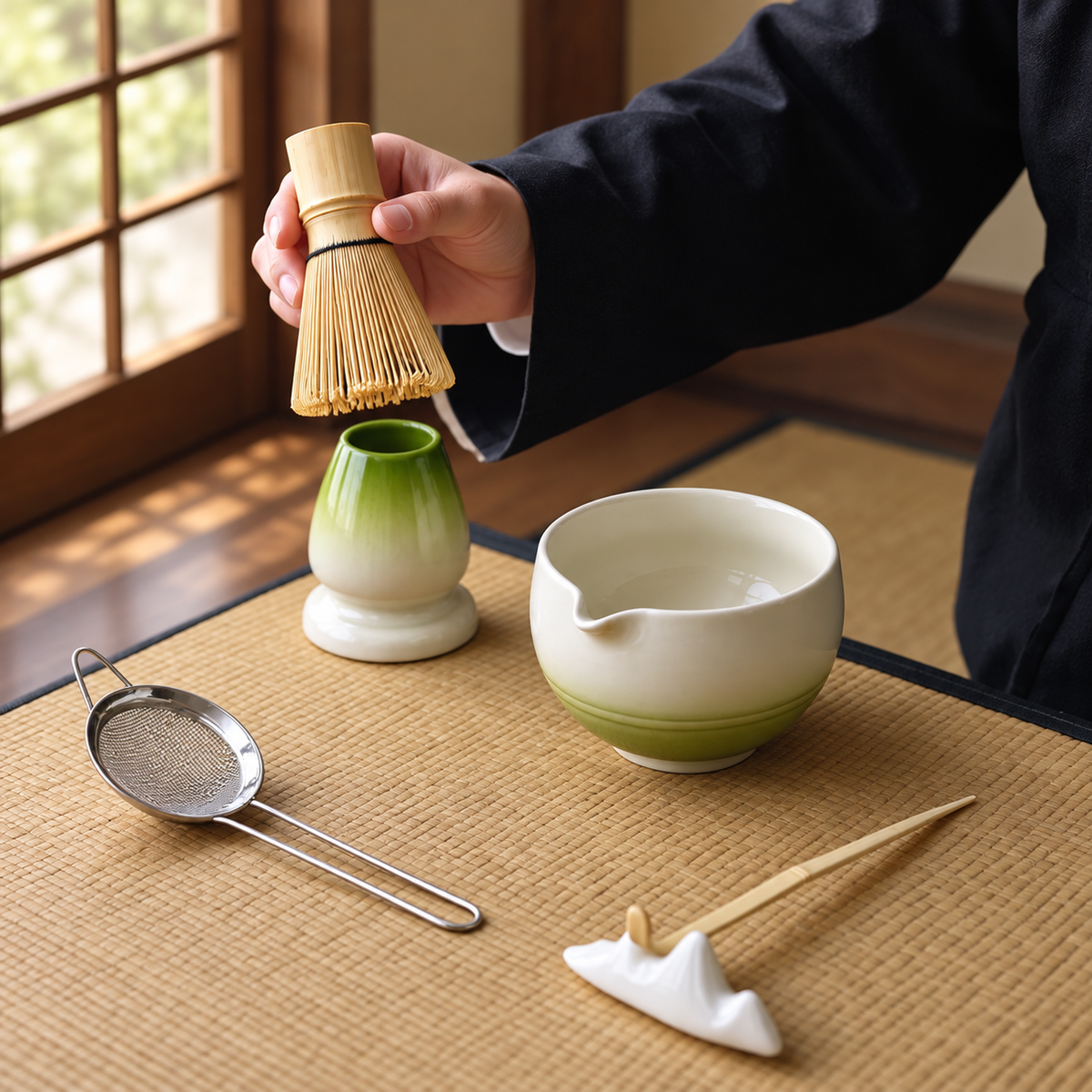 Gradient Matcha Bowls & Five-Piece Sets — image 1
