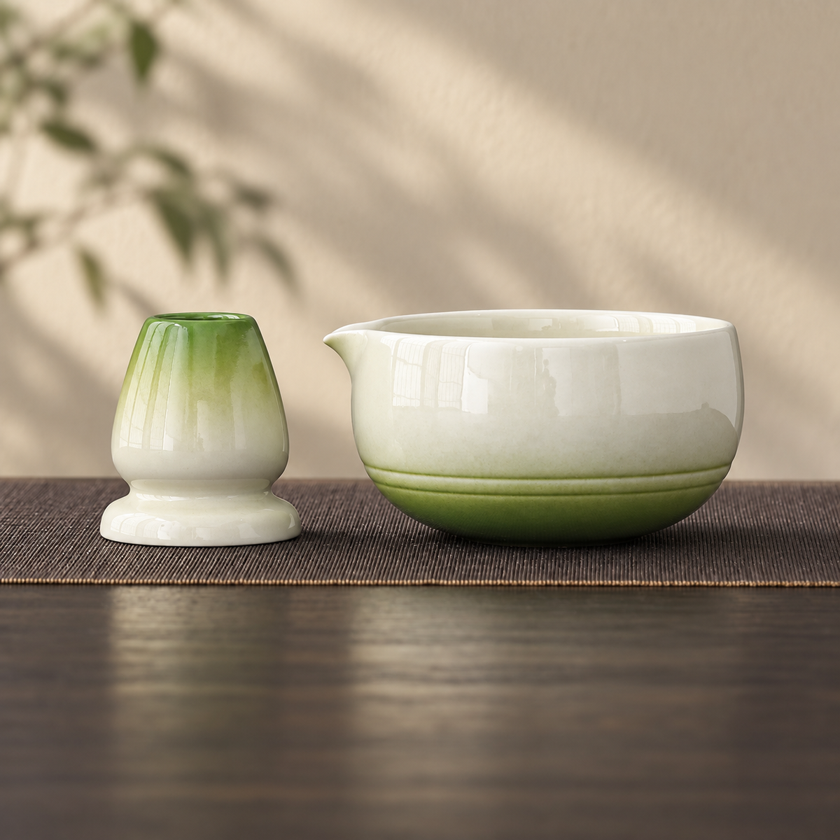 Green — Bowl & Holder