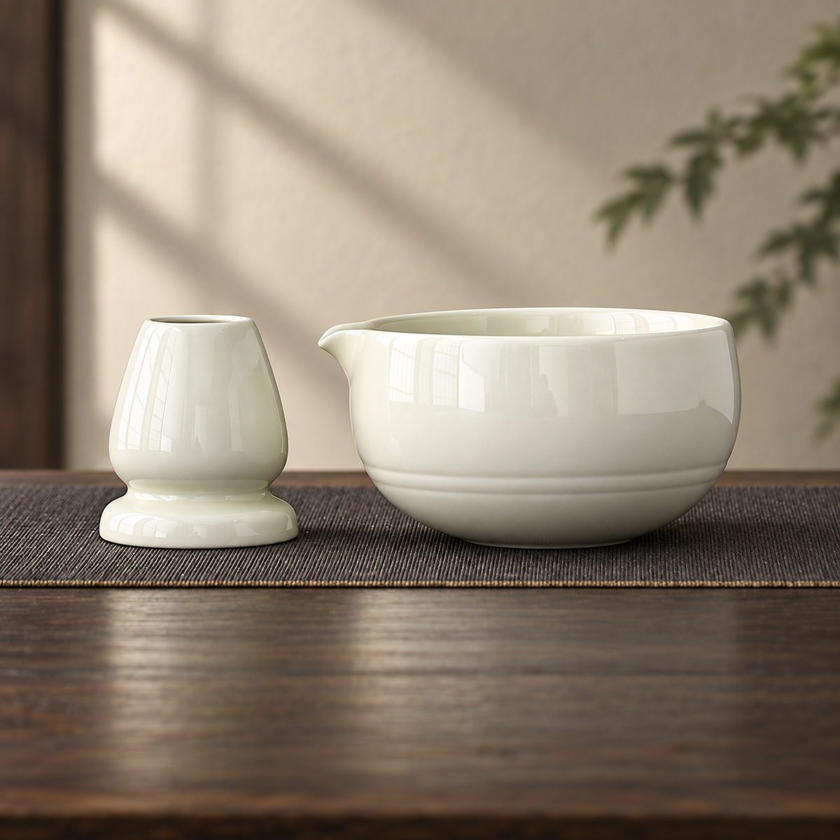 Ivory — Bowl & Holder
