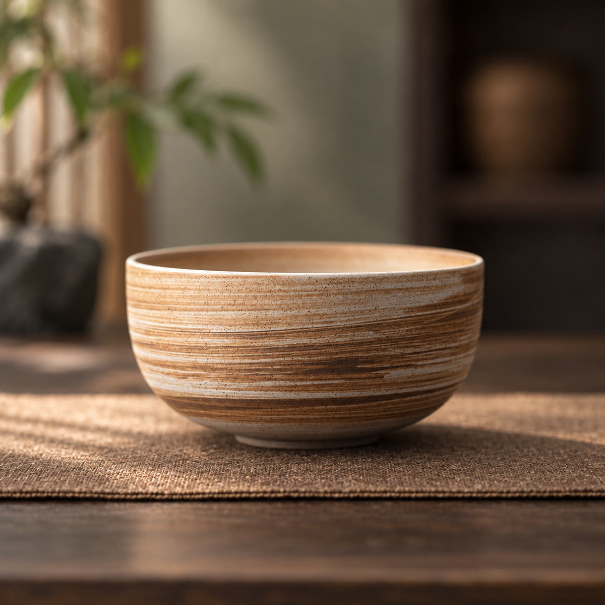 Half-Moon — Brushed Ivory Bowl