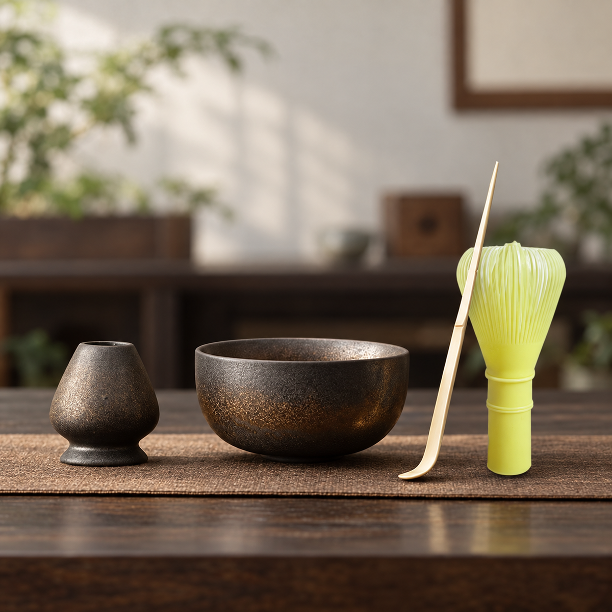 Half-Moon Bronze — Four-Piece PP Whisk Set