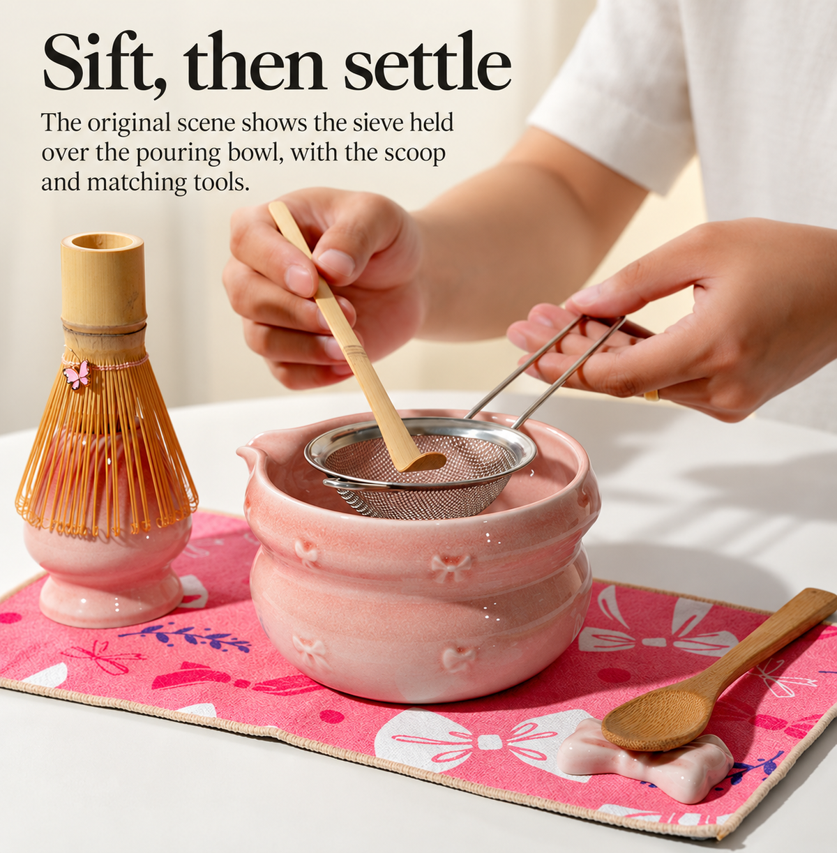 Sift, then settle