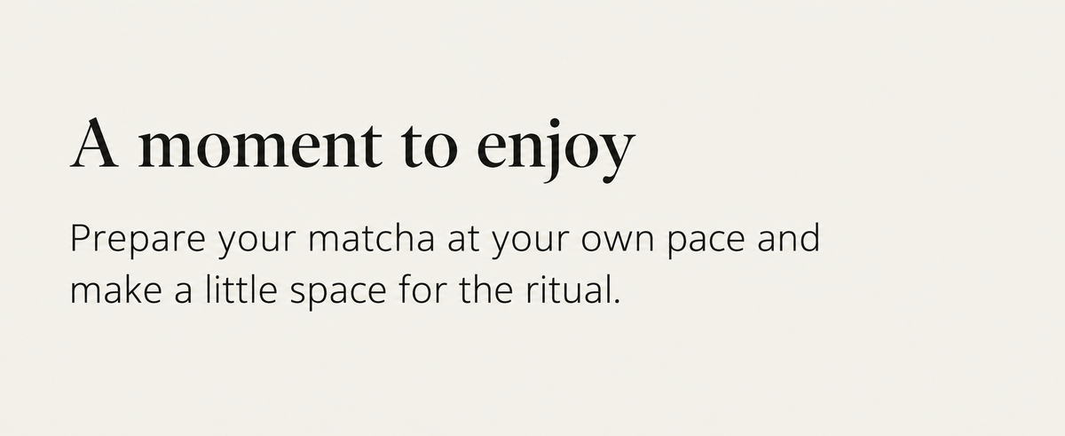A moment to enjoy