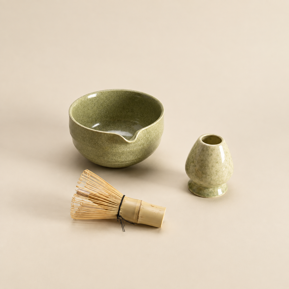 Ceramic Matcha Bowls & Whisk Holders — image 5