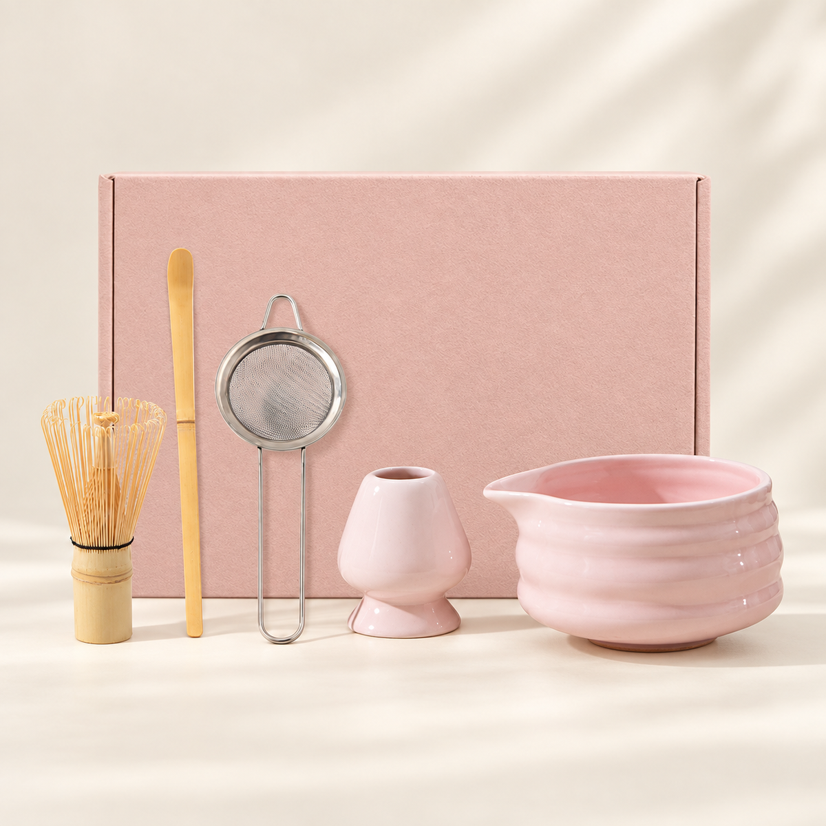 Five-Piece Matcha Ritual Set — Soft Pink — image 1