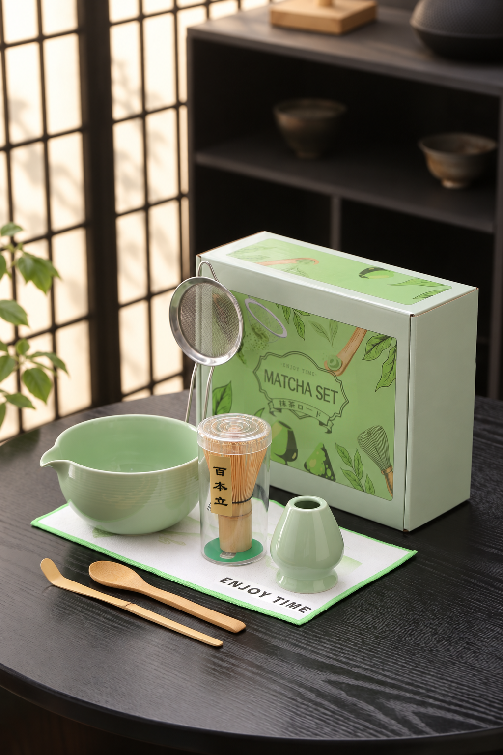 7-Piece Option 02 — Celadon — Fine Bands