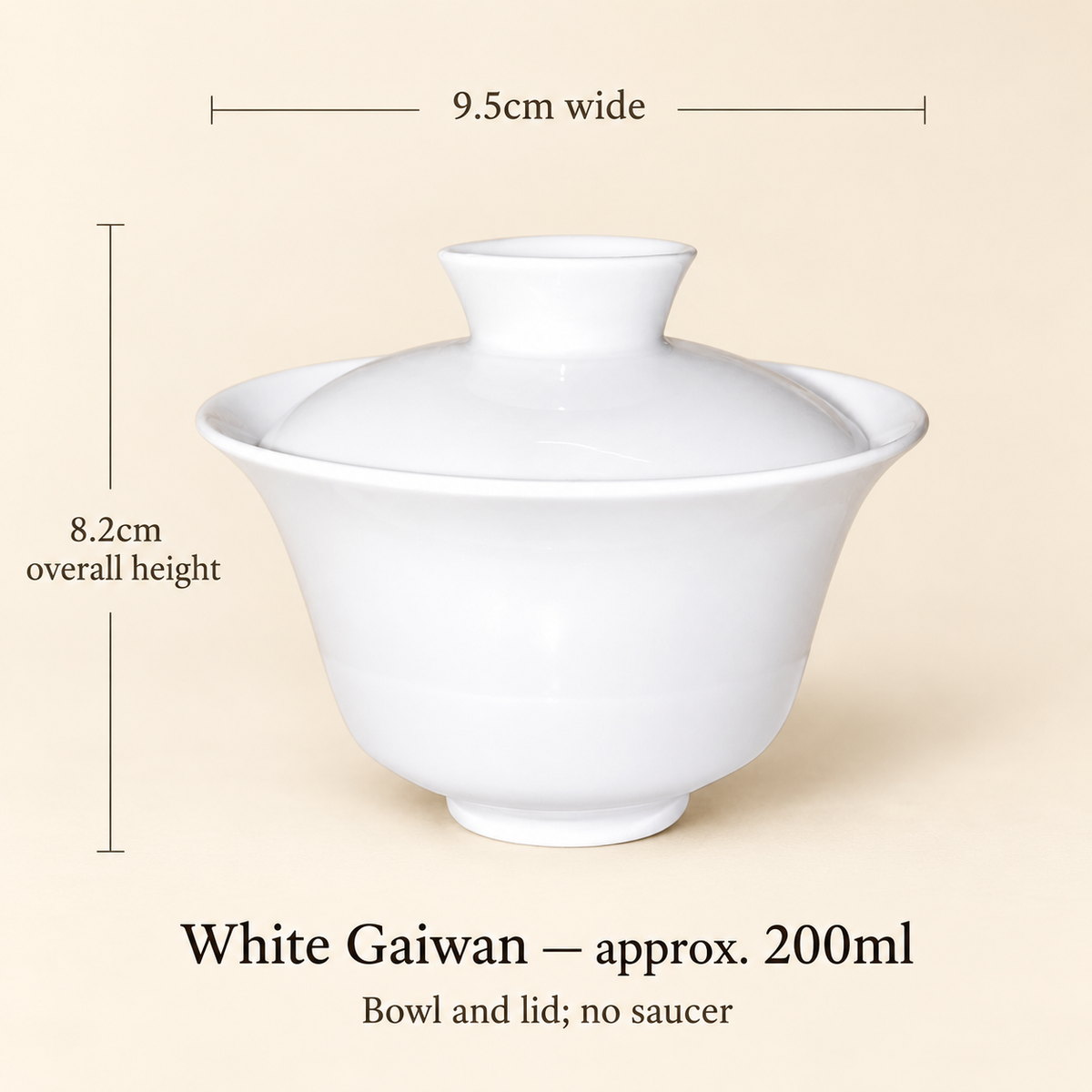 White Ceramic Gaiwans & Tasting Cups — image 13