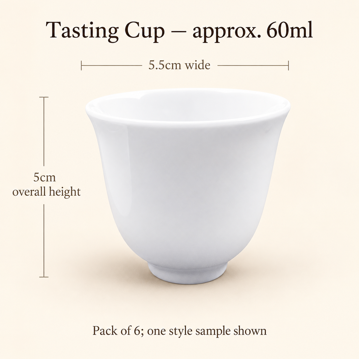 Tasting Cups — 60 ml — Pack of 6