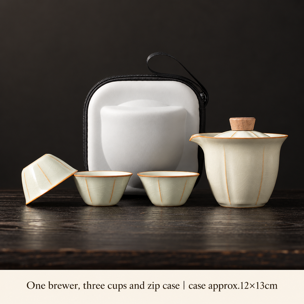Ivory Crackle-Glaze Tea Brewers & Ritual Pieces — image 8