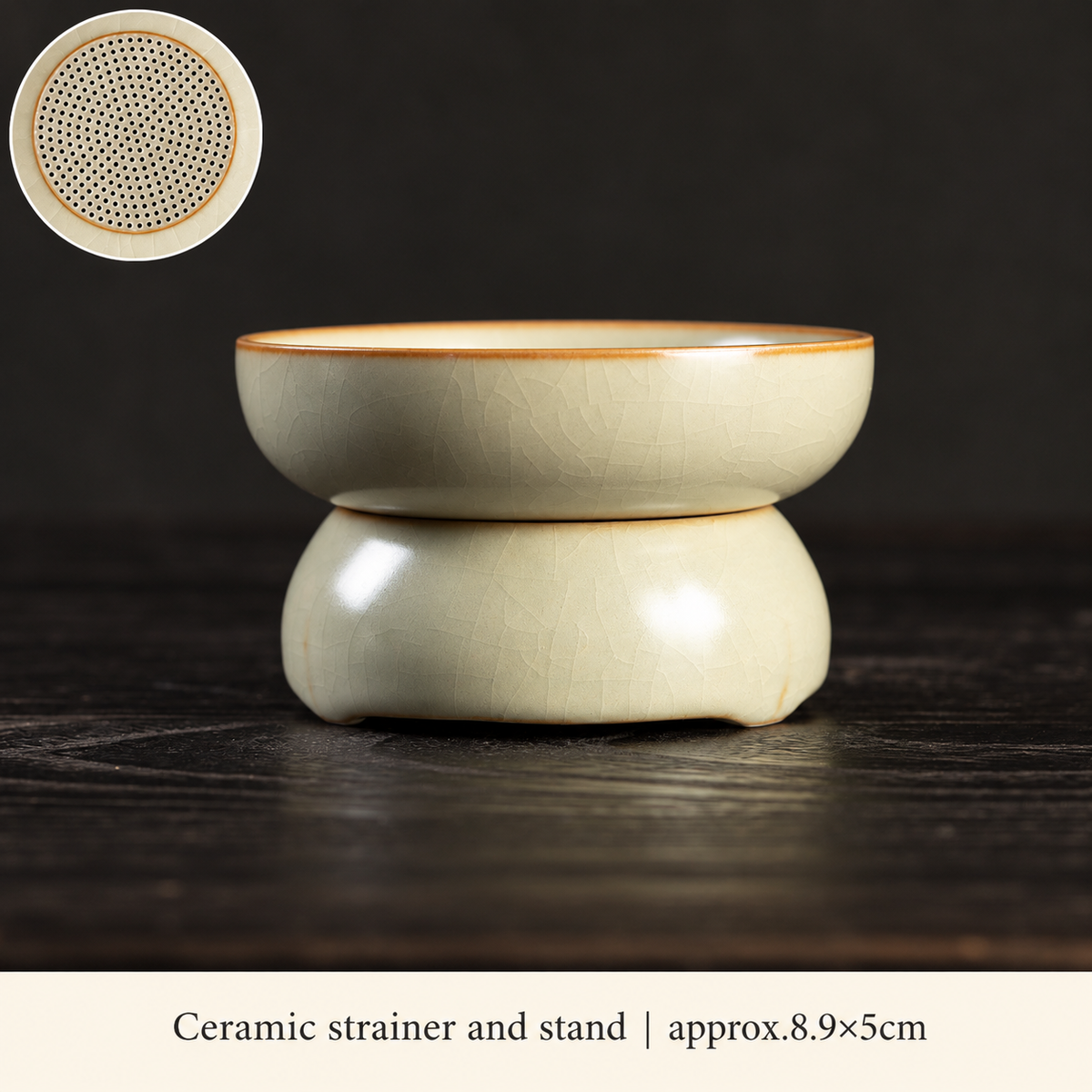 Ivory Crackle-Glaze Tea Brewers & Ritual Pieces — image 15