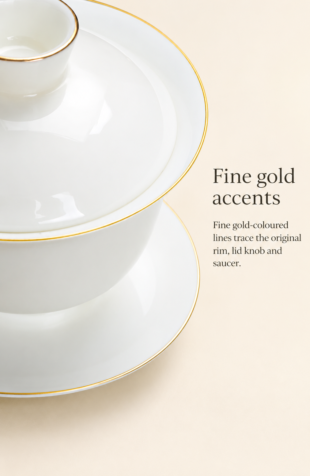 Fine gold accents