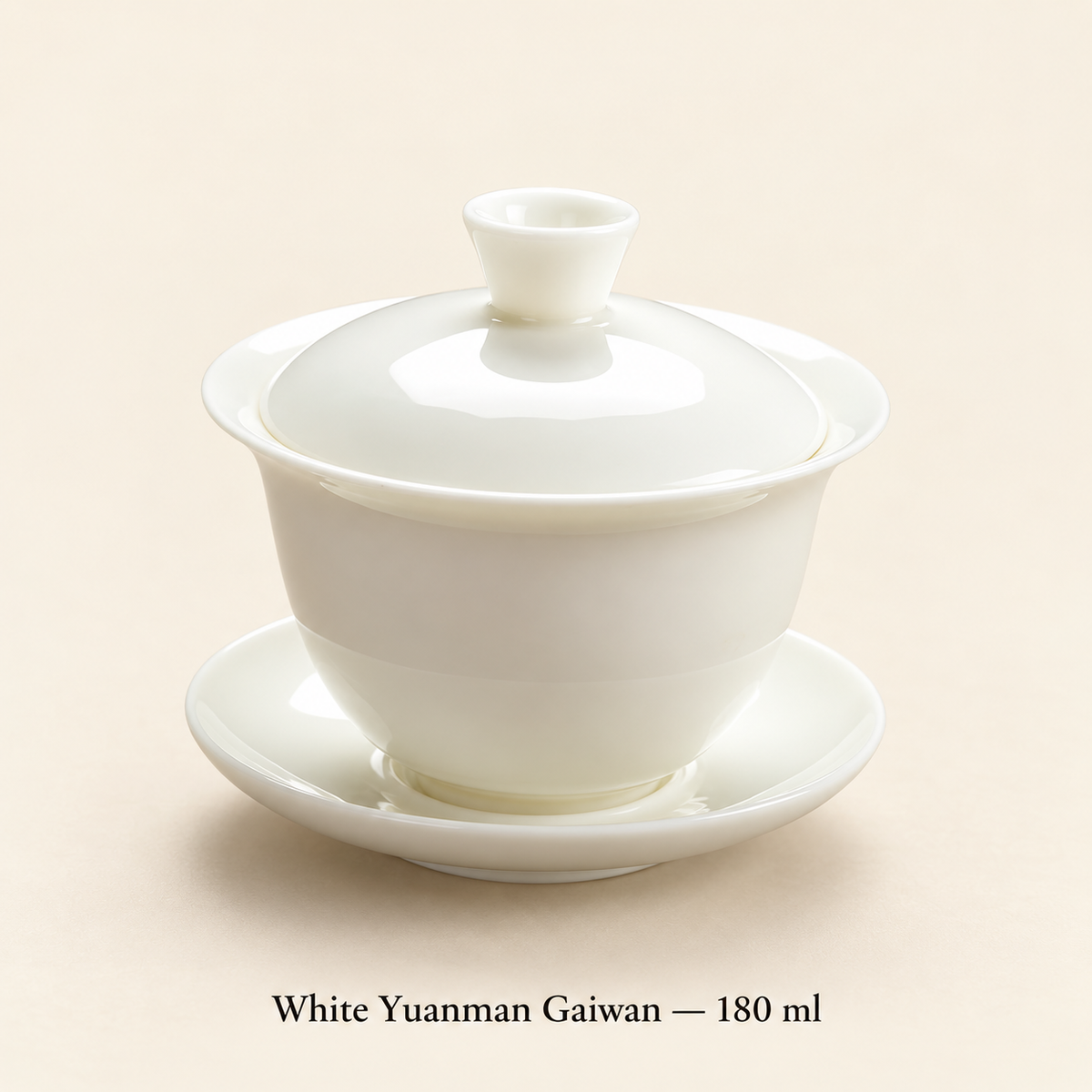White Yuanman Gaiwan — 180 ml