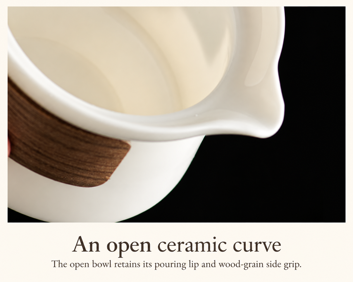 An open ceramic curve