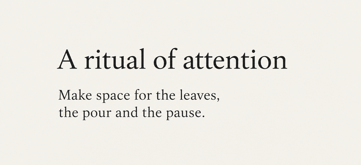 A ritual of attention