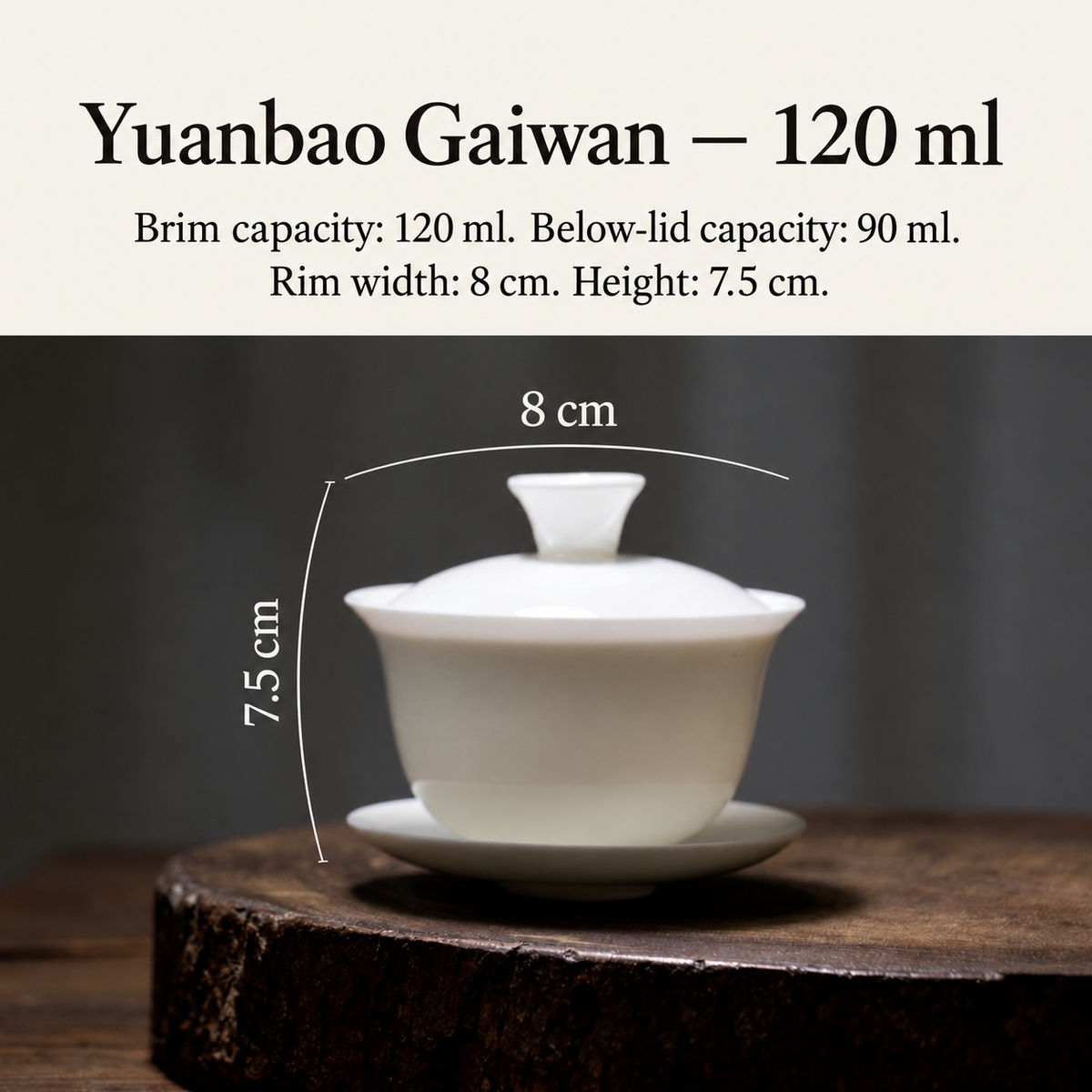 Yuanbao Gaiwan — 120 ml