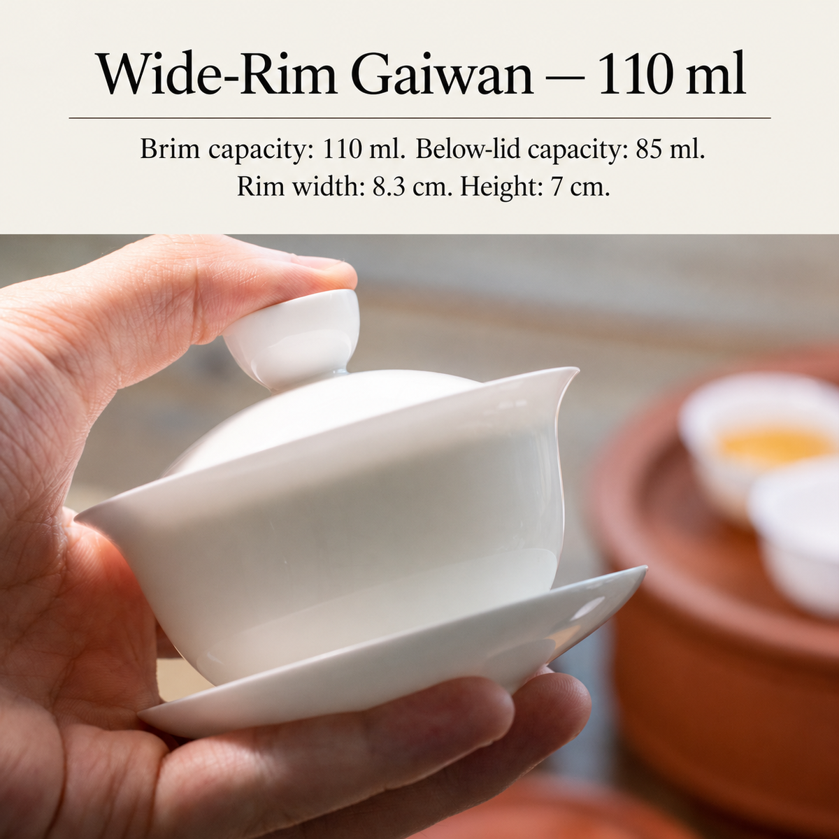 Wide-Rim Gaiwan — 110 ml