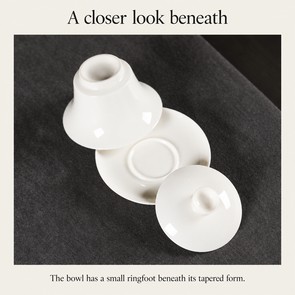 A closer look beneath