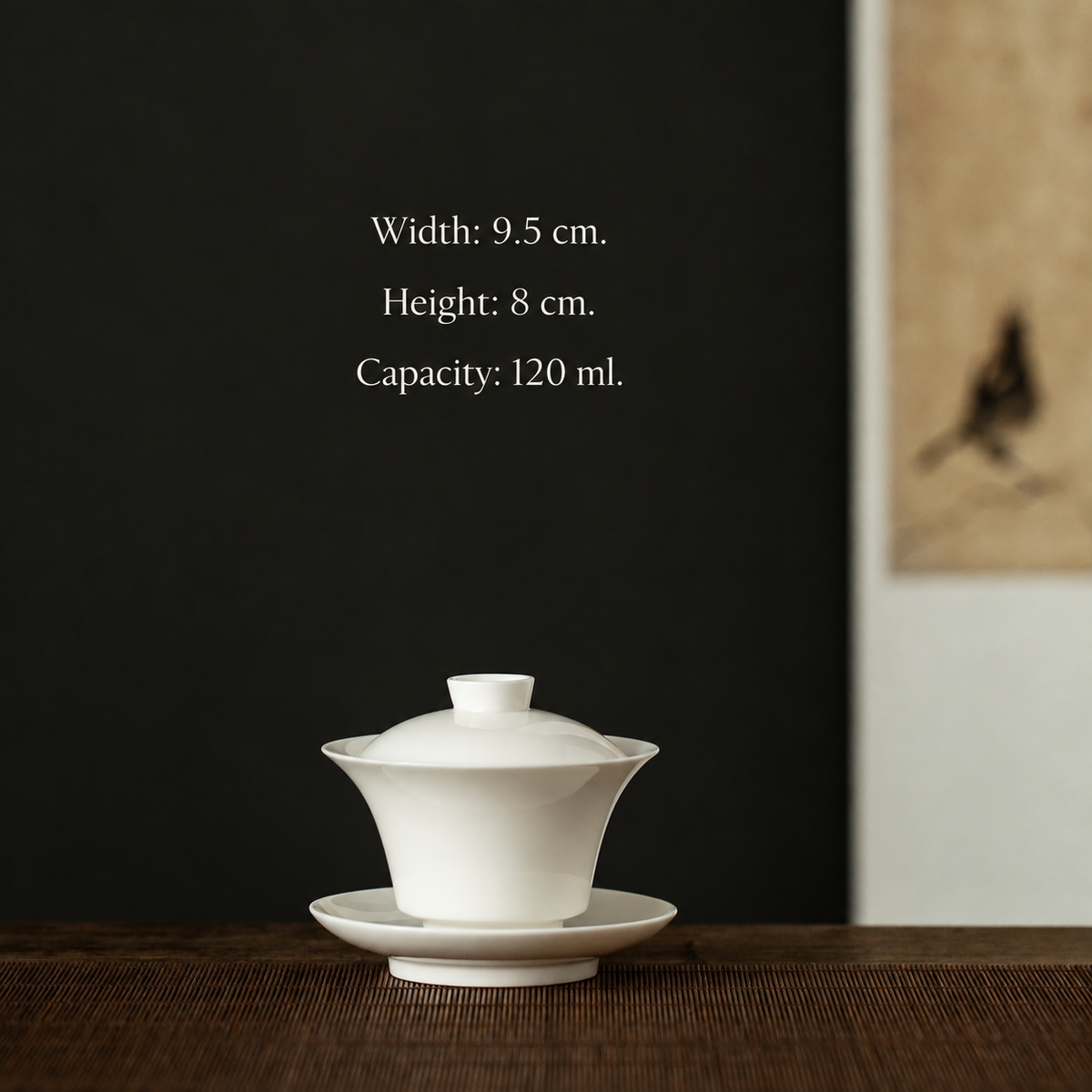Ivory White Porcelain Gaiwan — image 6