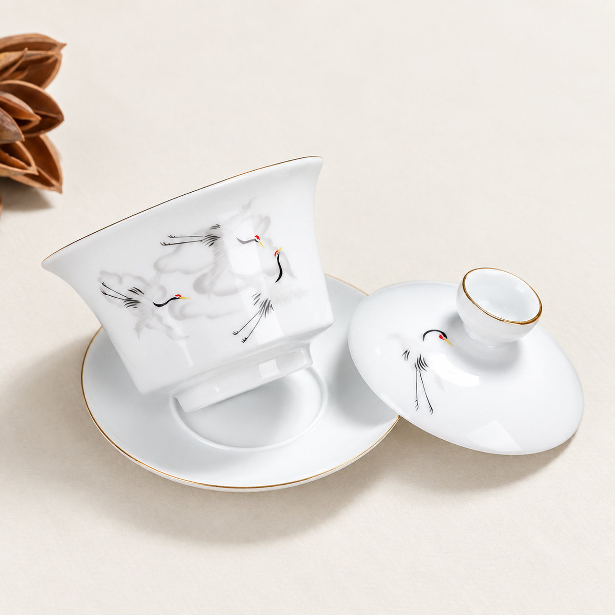 Ink Motif Porcelain Gaiwans - source image 6