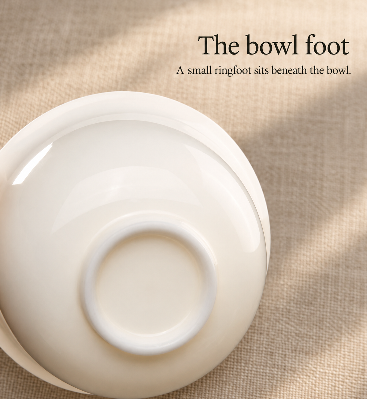 The bowl foot