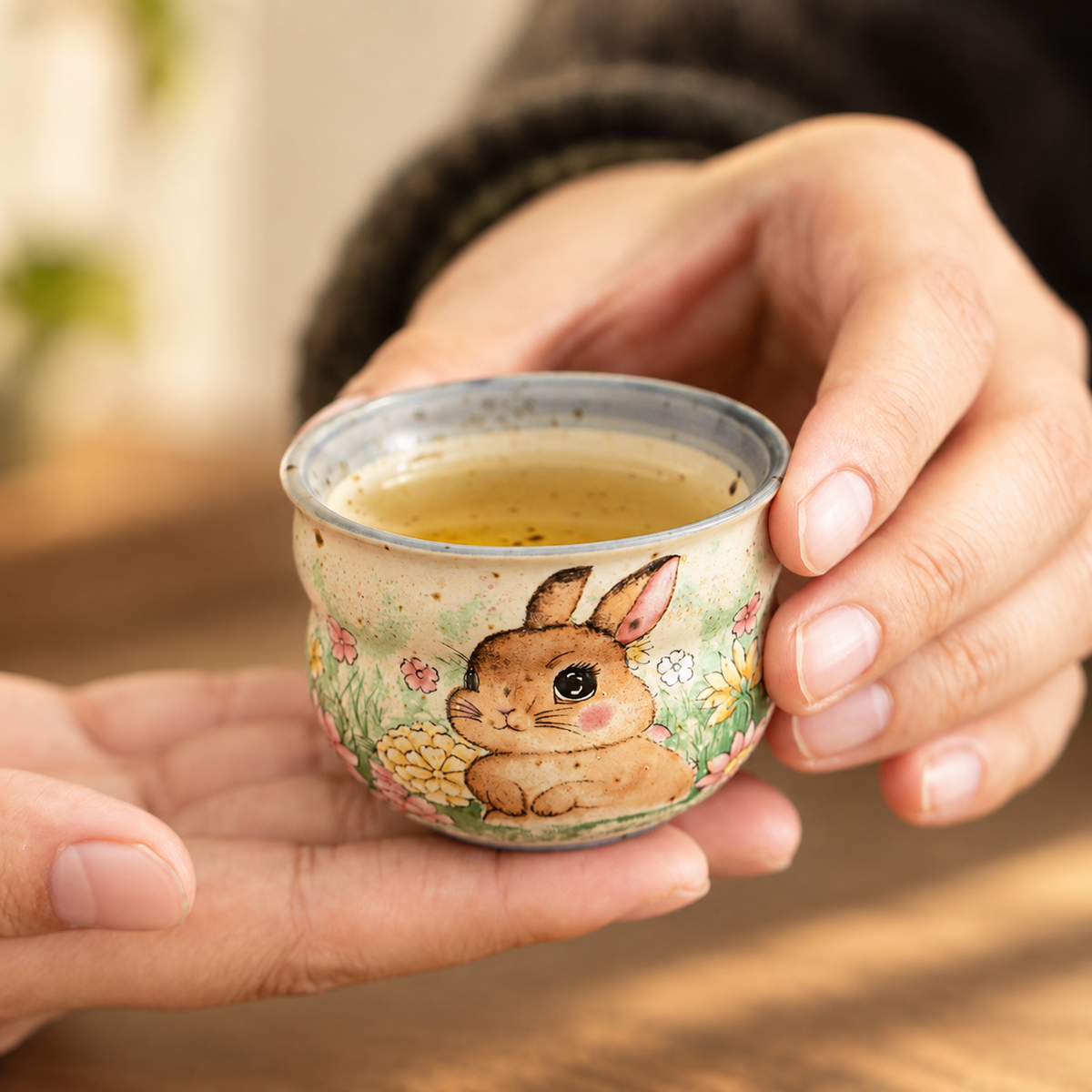 Rabbit Porcelain Travel Tea Pieces - source image 6