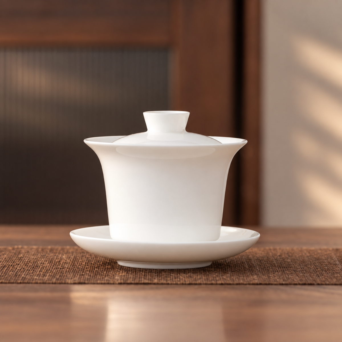 White Porcelain Gaiwan — 250 ml — image 3