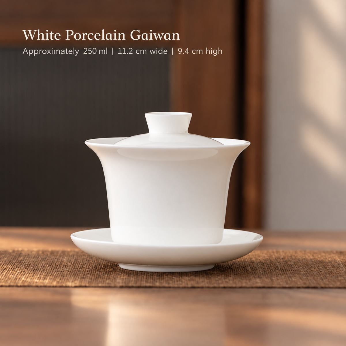 White Porcelain Gaiwan — 250 ml — image 6