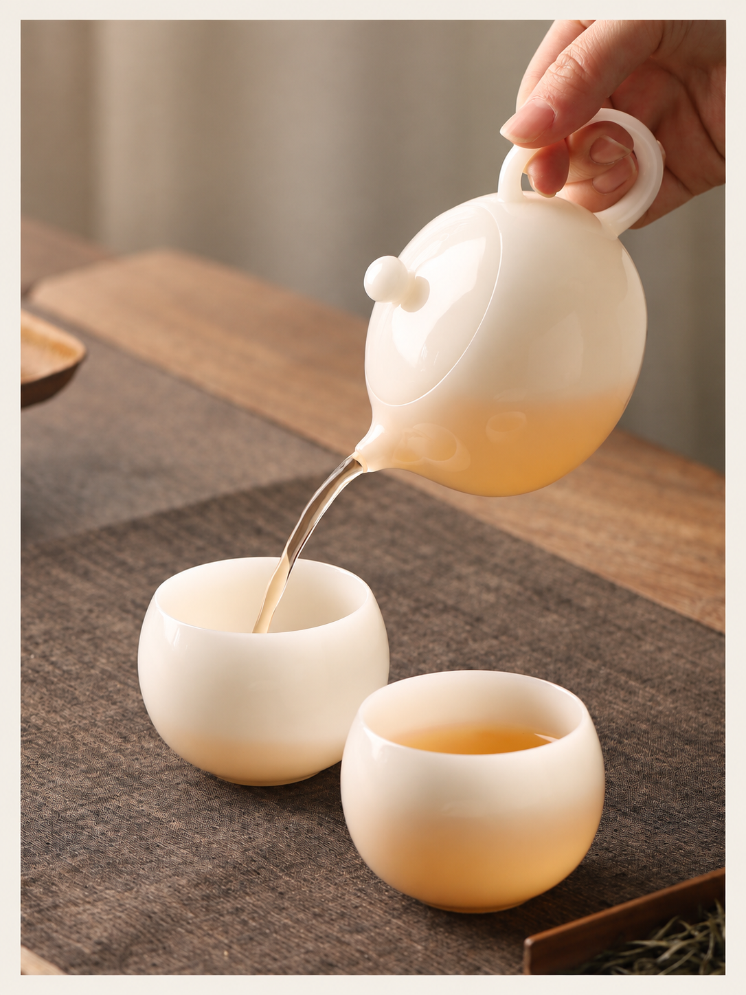 White Porcelain Teapots — Five Forms — image 2