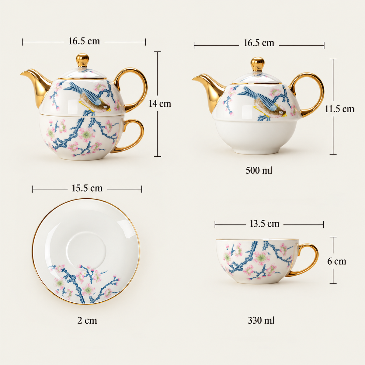 Porcelain Tea-for-One Design Collection - source image 5