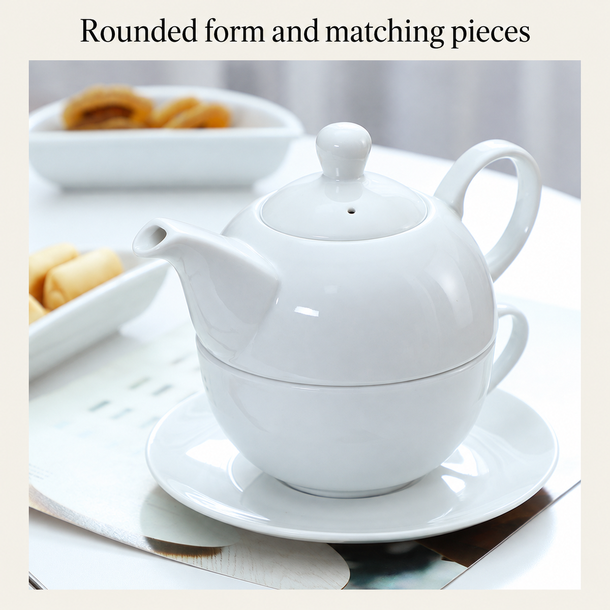 Rounded form and matching pieces