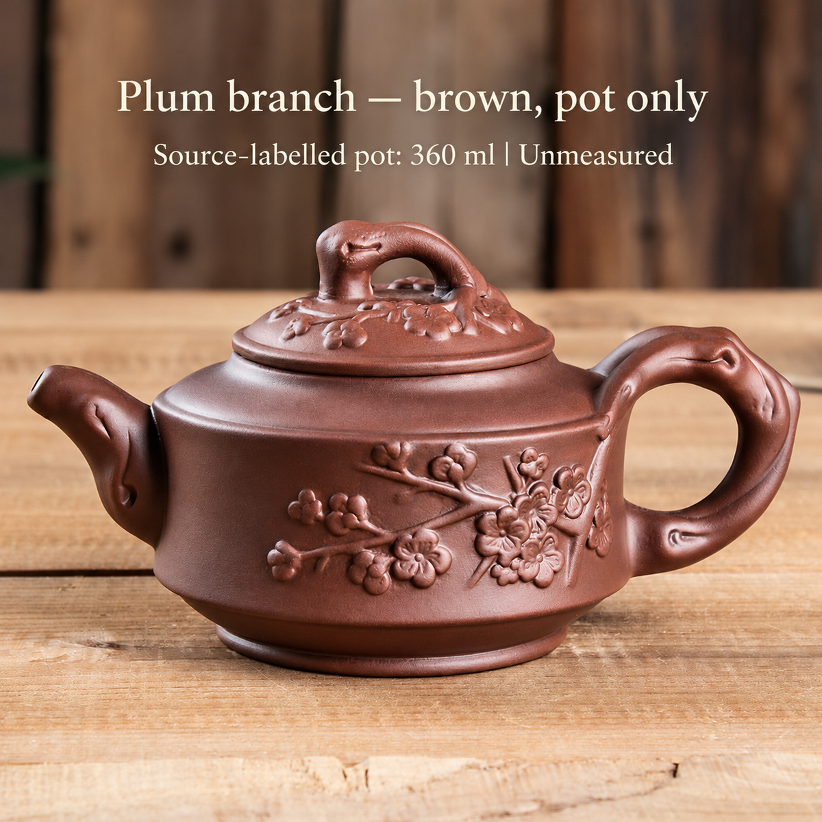 Plum branch — brown, pot only