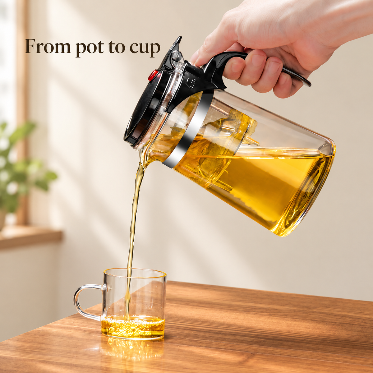Press-Release Glass Teapots & Handled Cups — image 2