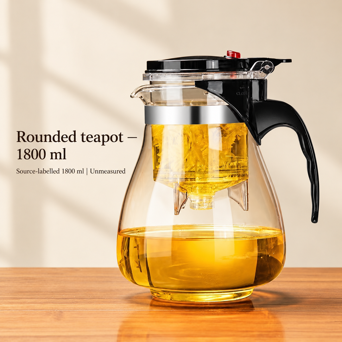 Rounded teapot — 1800 ml