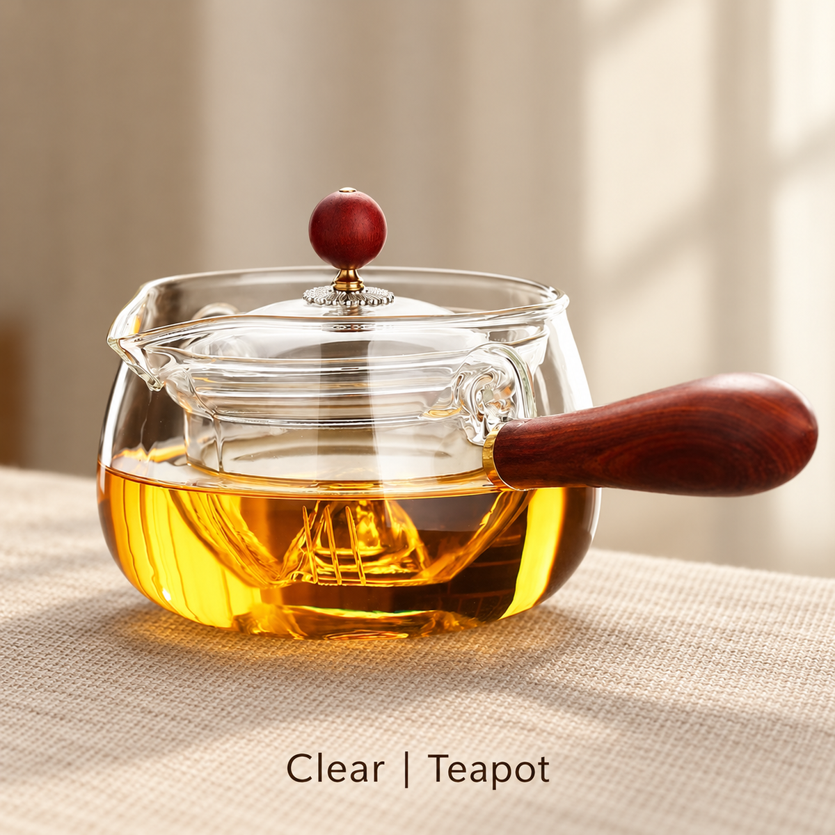 Side-Handle Glass Teapot & Six-Cup Sets — image 7