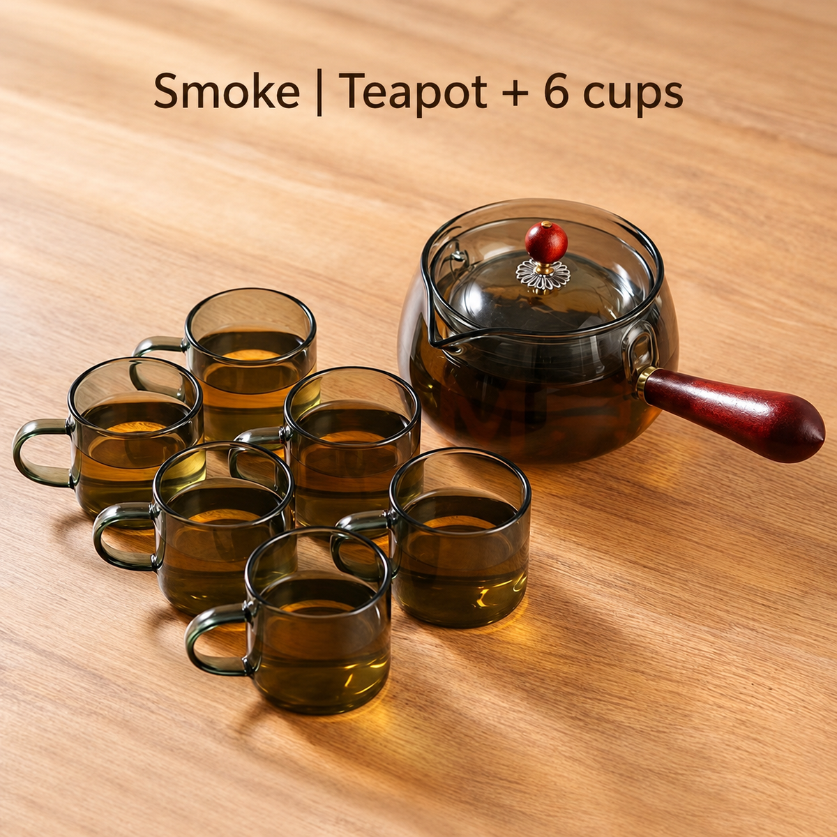 Side-Handle Glass Teapot & Six-Cup Sets — image 8
