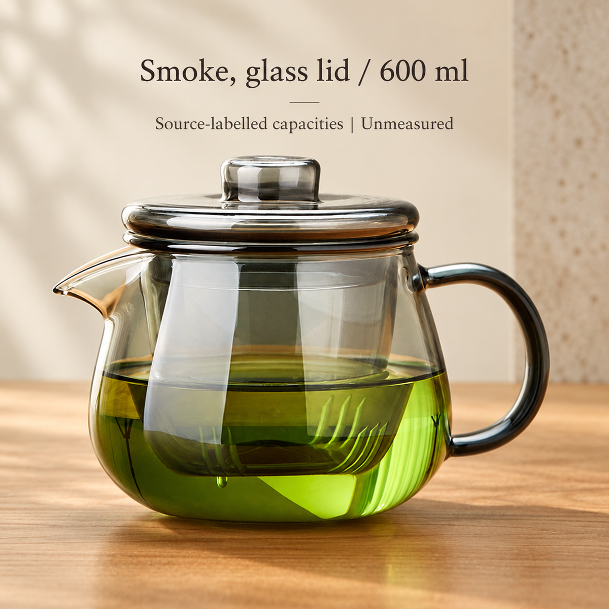 Smoke, glass lid | 600 ml