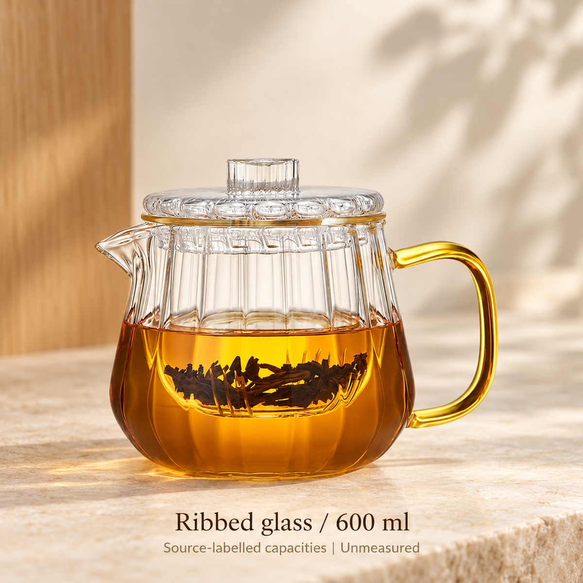 Ribbed glass | 600 ml