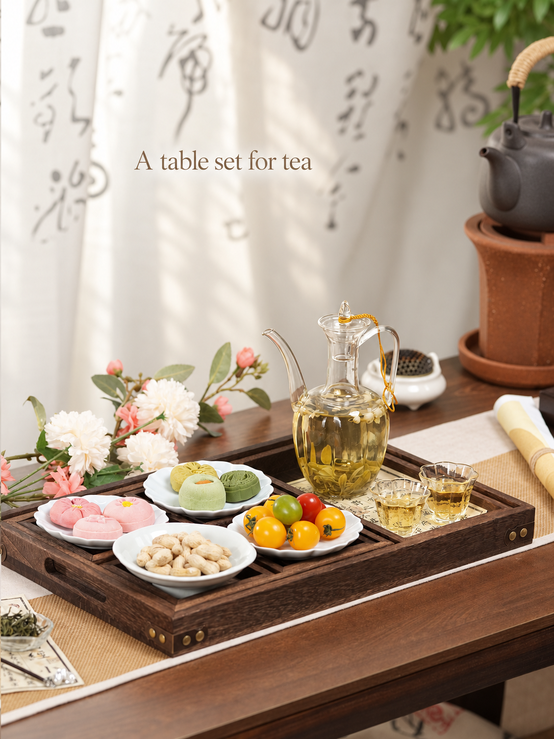A table set for tea