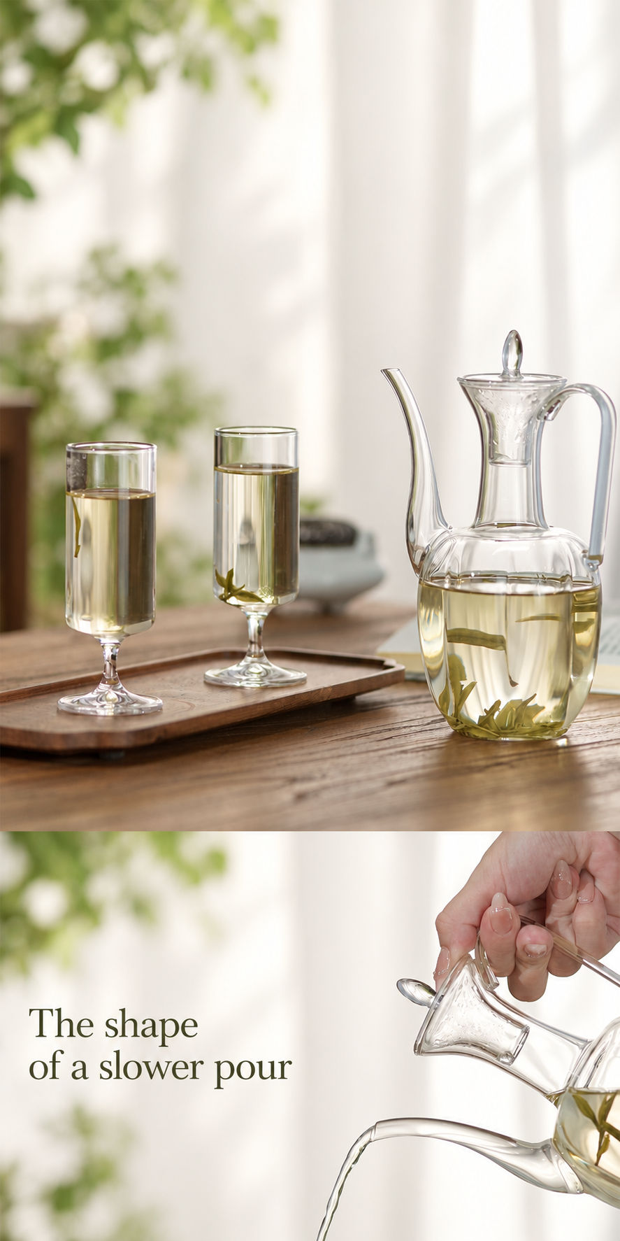 The shape of a slower pour