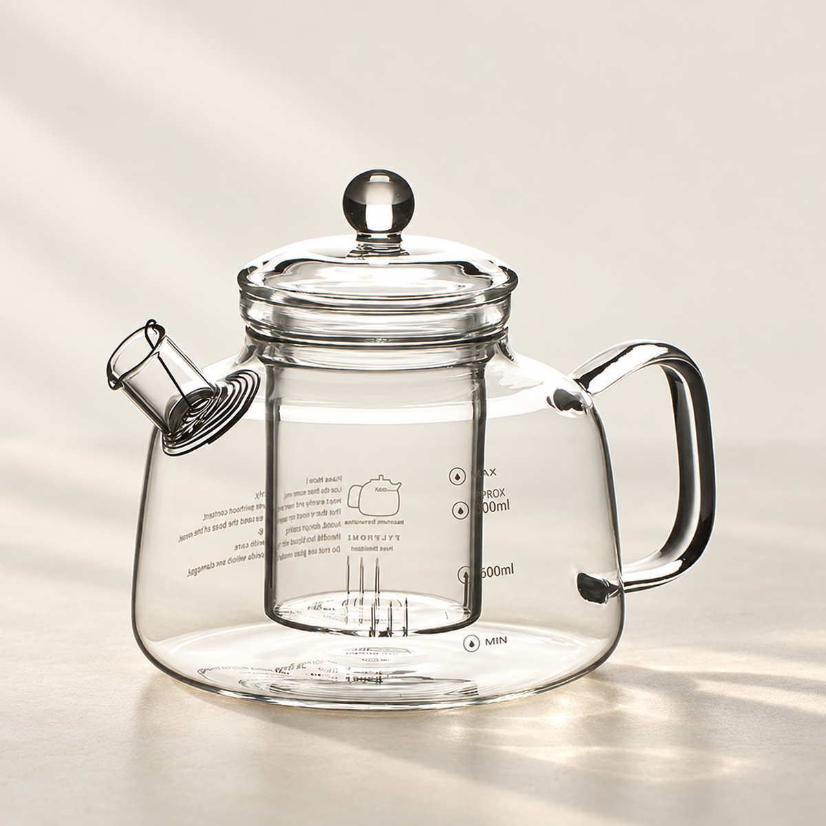 Clear Glass Tea Pots & Four-Cup Sets — image 2