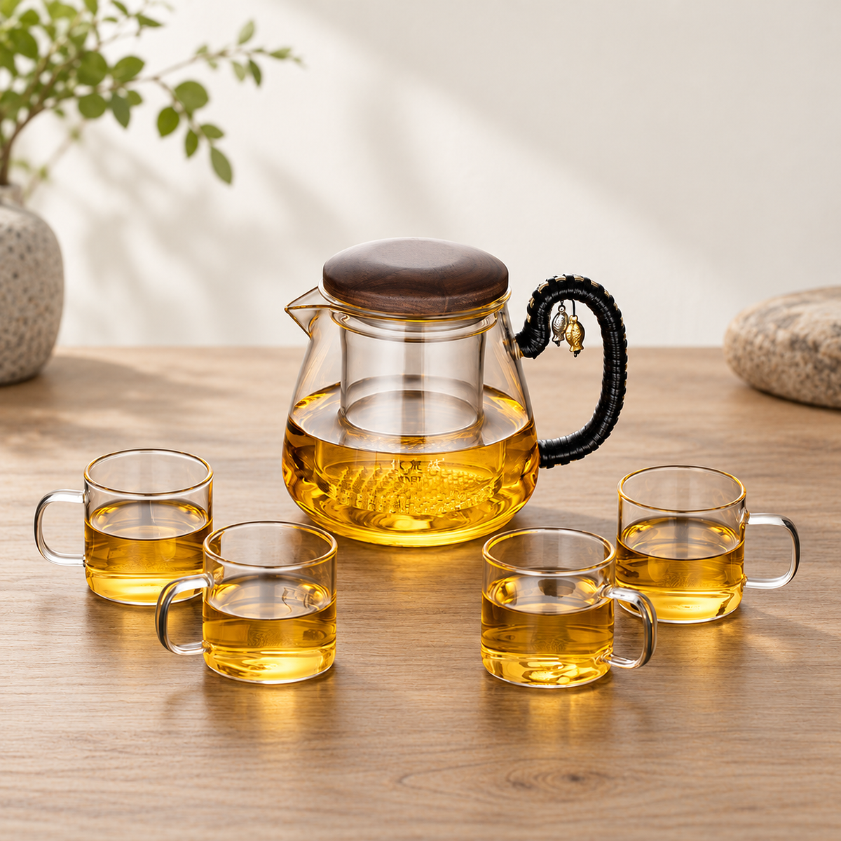 Chandao / short spout / 800 ml + 4 cups / source-labelled capacity