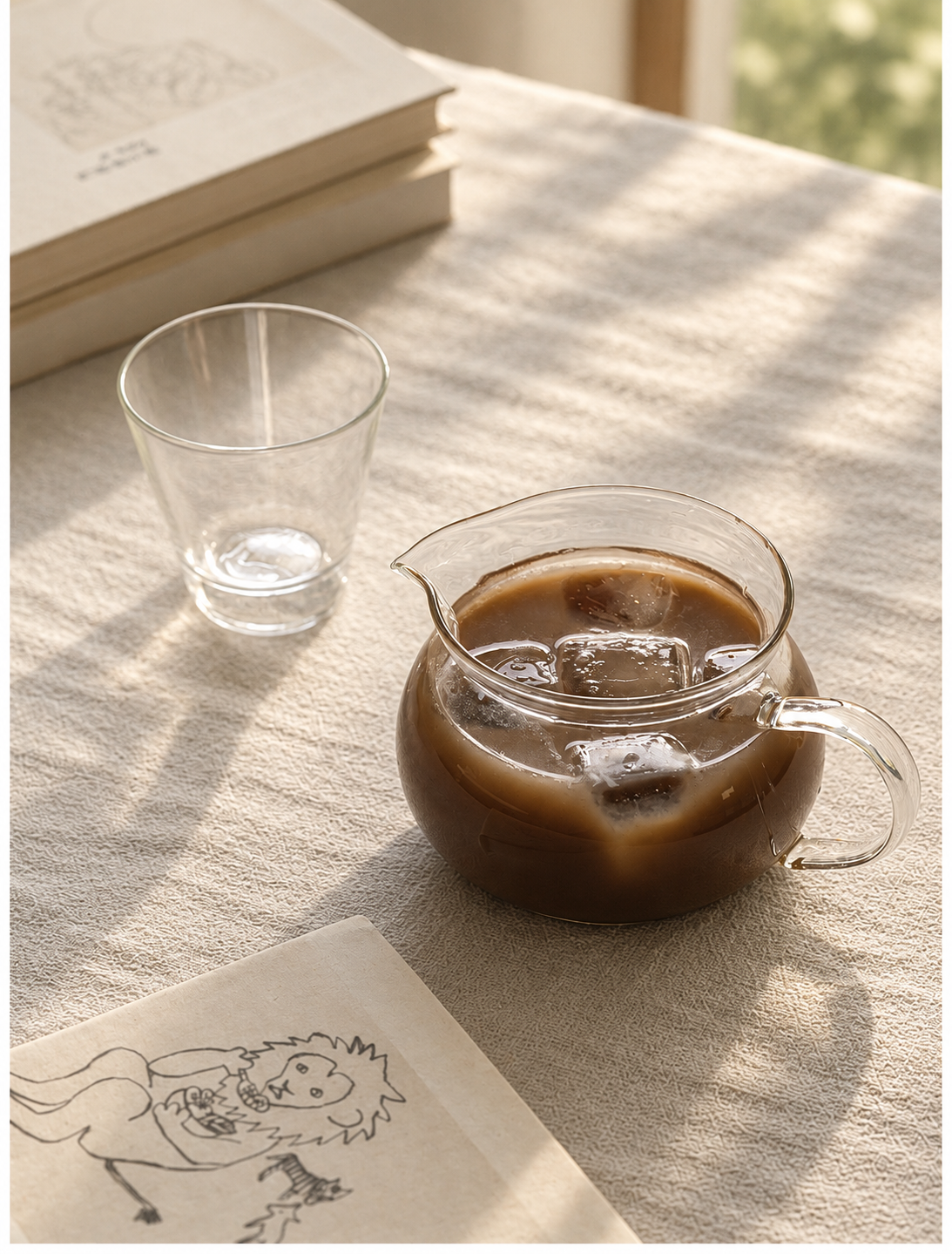 Coffee in the open pot